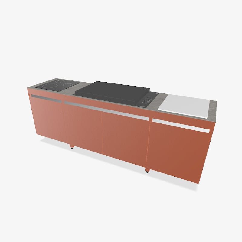 Fogher Agher Sienna Outdoor Kitchen With Recessed Barbecue