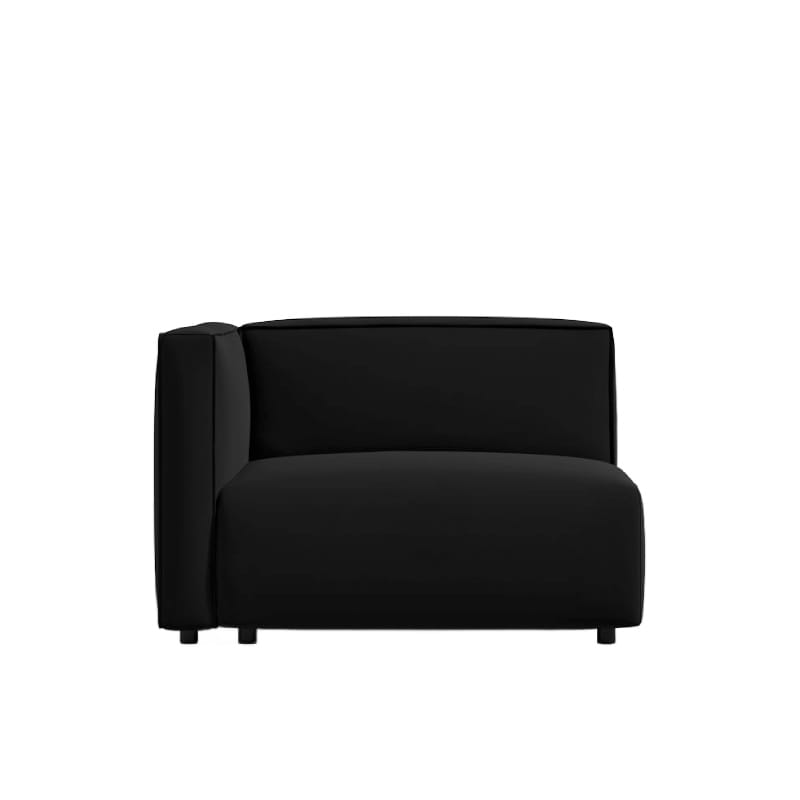Front Facing View of The Arya Outdoor Left Arm Modular Seat In Arcadia Color