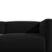 Close Up View of The Front Right Portion of The Arya Outdoor Modular Loveseat In Acadia Color