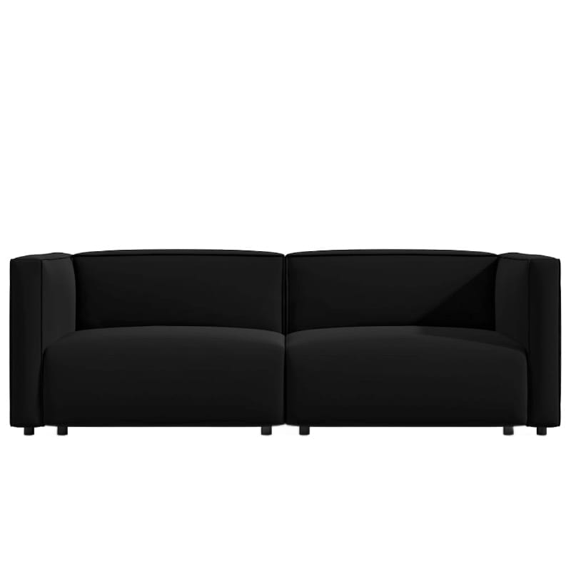 Front Facing View Of The Arya Outdoor Modular Loveseat In Acadia Color