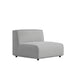 The Arya Outdoor Armless Seat In Encino Color on an Angle