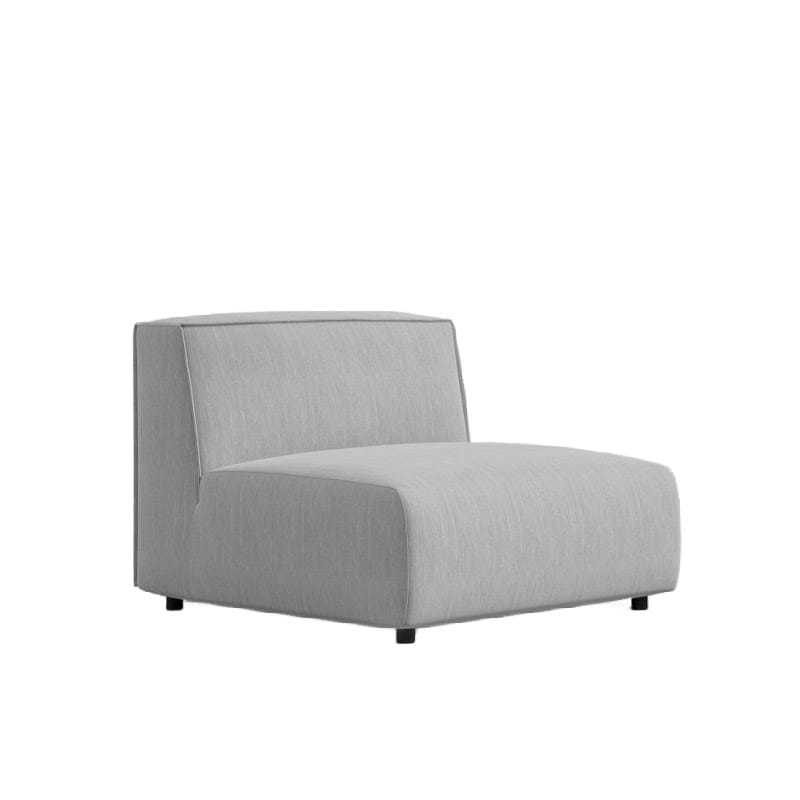 The Arya Outdoor Armless Seat In Encino Color on an Angle