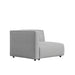 Left Angle View of The Arya Outdoor Left Arm Modular Seat In Encino Color