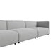 Close Up Angled View Of The Arya Outdoor Modular Left Sectional Sofa In Encino Color