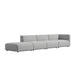 Angled View Of The Arya Outdoor Modular Left Sectional Sofa In Encino Color