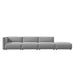 Front Facing View Of The Arya Outdoor Modular Right Sectional Sofa In Encino Color