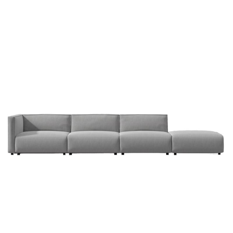 Front Facing View Of The Arya Outdoor Modular Right Sectional Sofa In Encino Color