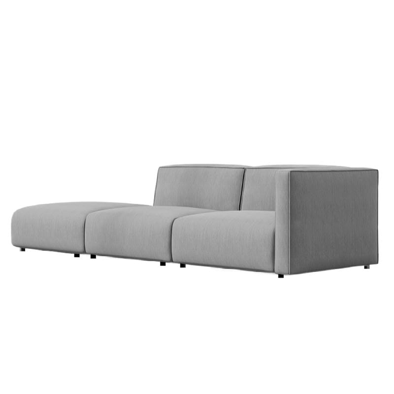 Angled Facing View Of The Arya Outdoor Modular Sofa with Left Open End In Encino Color