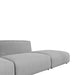 Close Up View Of The Arya Outdoor Modular Sofa with Right Open End In Encino Color