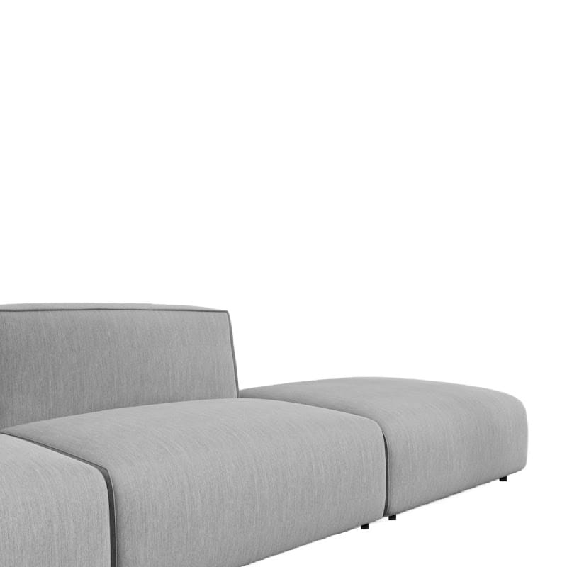Close Up View Of The Arya Outdoor Modular Sofa with Right Open End In Encino Color