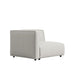 Left Angle View of The Arya Outdoor Left Arm Modular Seat In Palisades Color