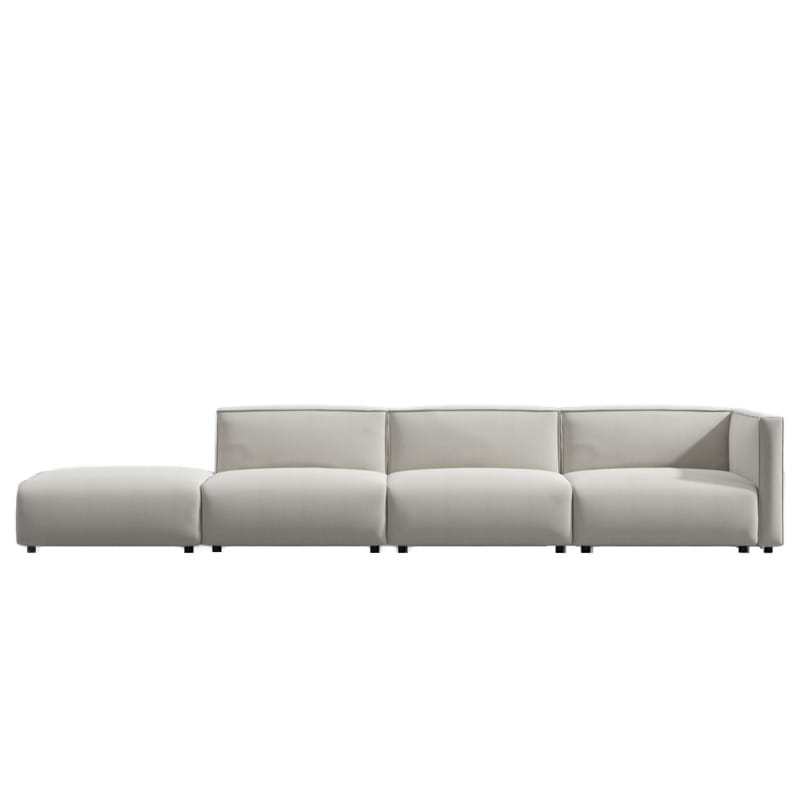 Front Facing View Of The Arya Outdoor Modular Left Sectional Sofa In Palisades Color