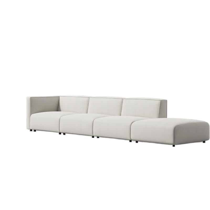 Angled View Of The Arya Outdoor Modular Right Sectional Sofa In Palisades Color