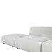 Close Up View Of The Arya Outdoor Modular Sofa with Left Open End In Palisades Color