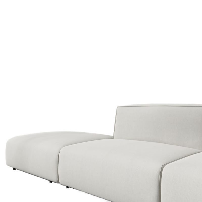 Close Up View Of The Arya Outdoor Modular Sofa with Left Open End In Palisades Color