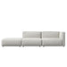 Front Facing View Of The Arya Outdoor Modular Sofa with Left Open End In Palisades Color