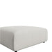 Close Up Angled View Of The Arya Outdoor Modular Ottoman In Palisades Color
