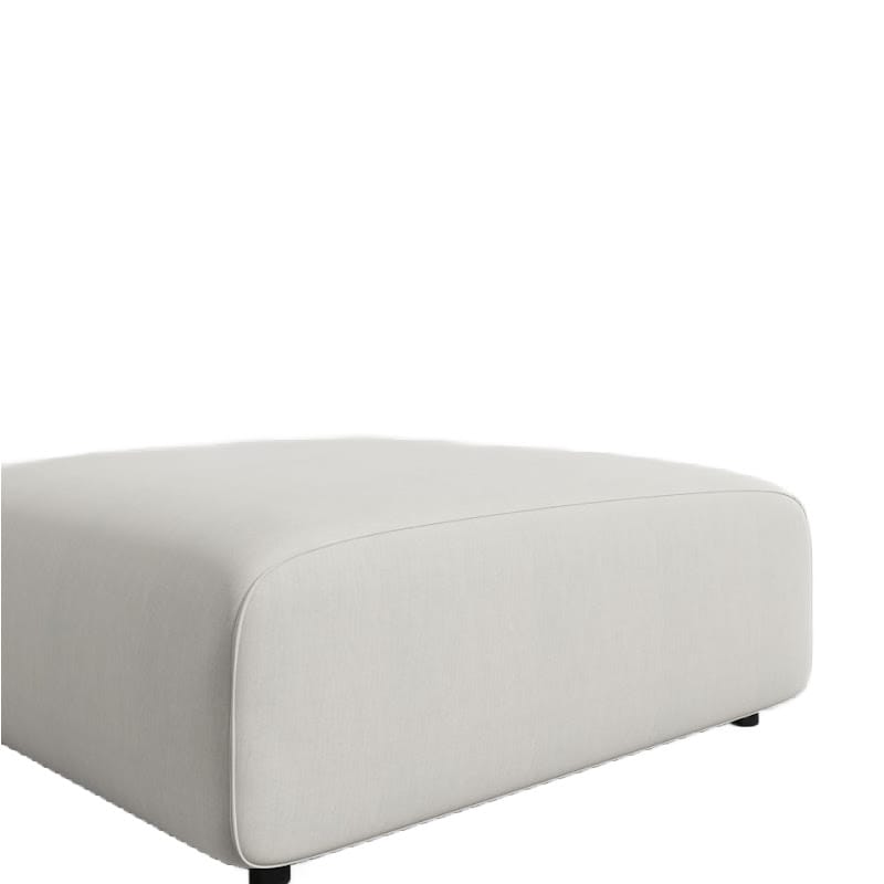 Close Up Angled View Of The Arya Outdoor Modular Ottoman In Palisades Color