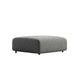 Front Facing View of The Arya Ottoman in Strato Frabric and Color