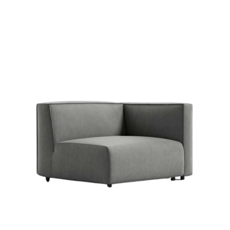 Angled Side View of The Arya Right Arm Modular Sectional Piece in Strato Fabric