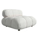 Close Up View of The Belia Armless Modular Sectional Piece With Alesund Fabric