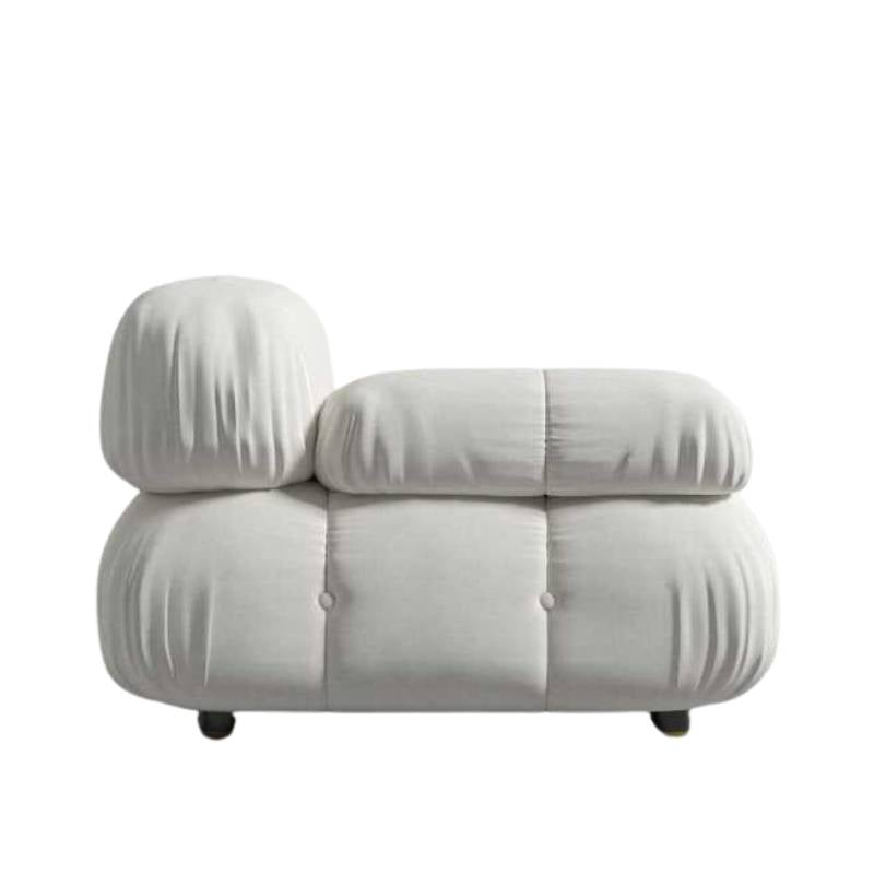 Side Facing View of The Belia Left Arm Modular Sectional Piece With Alesund Fabric