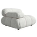 Close Up View of The Belia Left Arm Modular Sectional Piece With Alesund Fabric