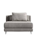 Front Facing View of The Berlin Armless Modular Piece in Dusk Fabric