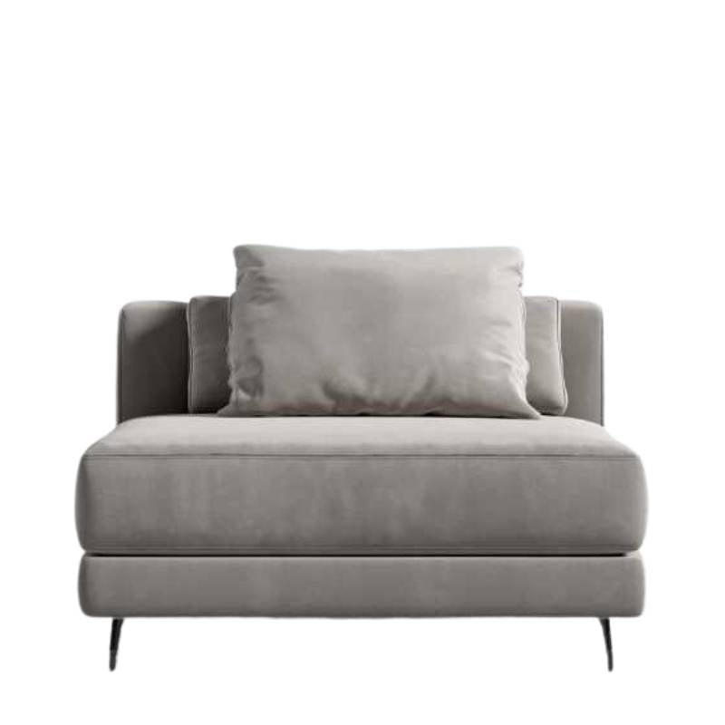 Front Facing View of The Berlin Armless Modular Piece in Dusk Fabric