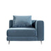 Front Facing View of The Berlin Corner Modular Piece in Solstice Fabric