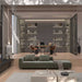 A Berlin Sofa in Moonstone Color and Fabric in a Living Room