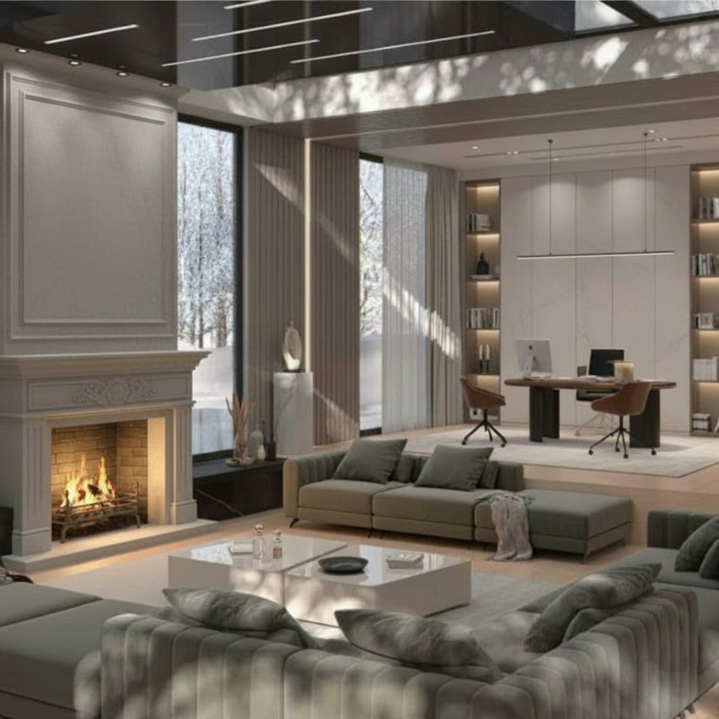 The Berlin Set of Sofas in a Living Room