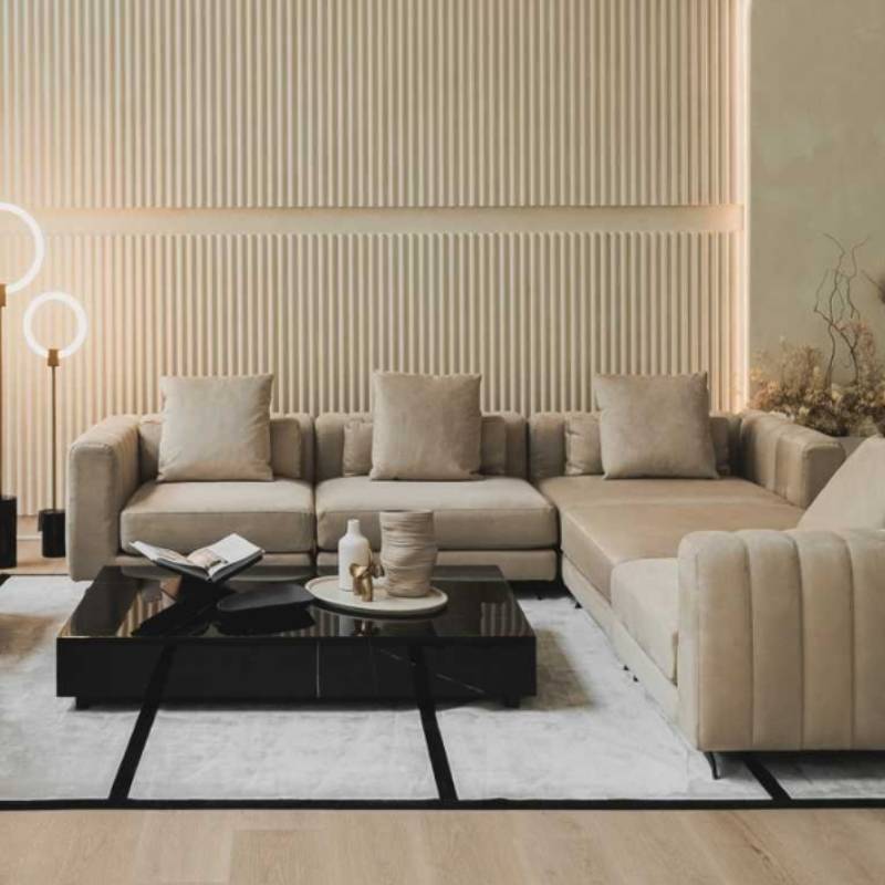 The Berlin Modular Sectional Sofa in a Living Room