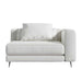 Front Facing View of The Berlin Right Arm in Trento Eggshell Fabric and Color
