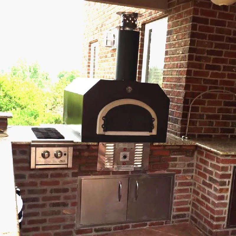 Chicago Brick Oven CBO-750 (Commercial) Hybrid Propane Gas Countertop Pizza Oven Dual Fuel Gas and Wood