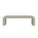 Front Facing View of The Cascadia Coffee Table With Alabaster Concrete Surface