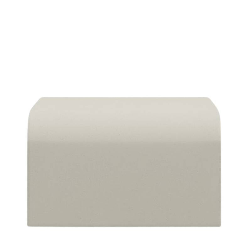 Side Facing View of The Cascadia Coffee Table With Alabaster Concrete Surface