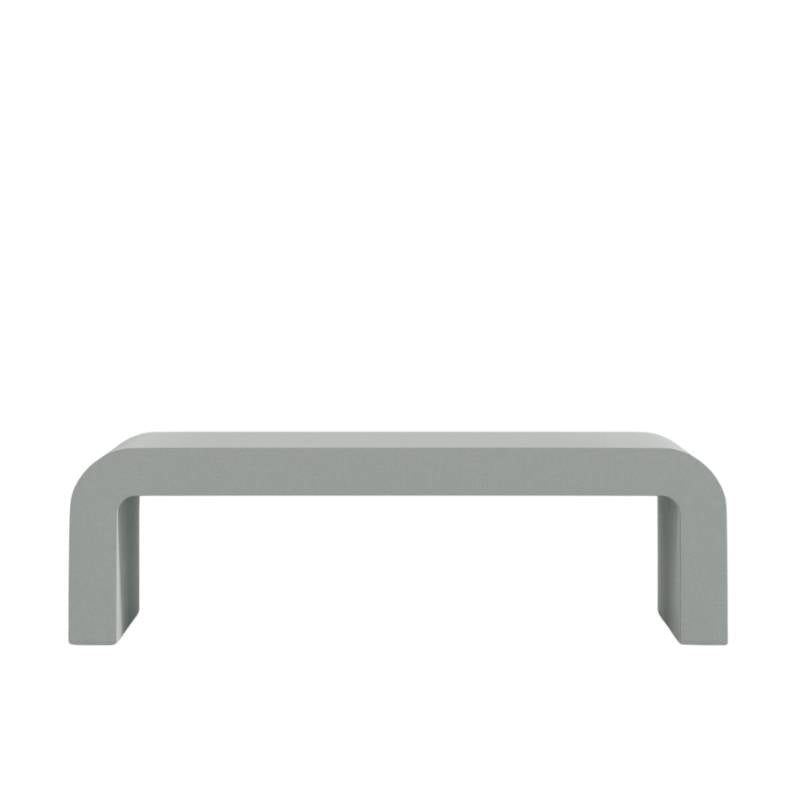 Front Facing View of The Cascadia Coffee Table With Slate Concrete Surface