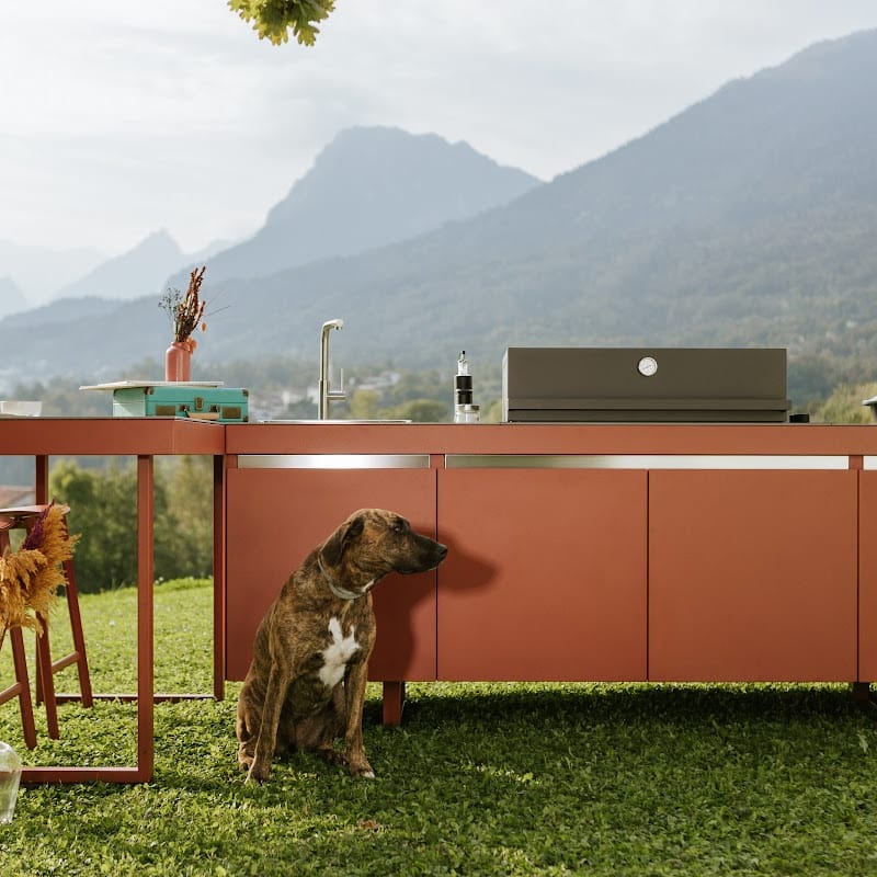 Fogher Agher Sienna Outdoor Kitchen With Recessed Barbecue