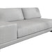 Angled Close Up View of the Dresden Outdoor Armless Sofa With Armrest in Encino Color