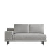 Front Facing View of the Dresden Outdoor Armless Sofa With Armrest in Encino Color