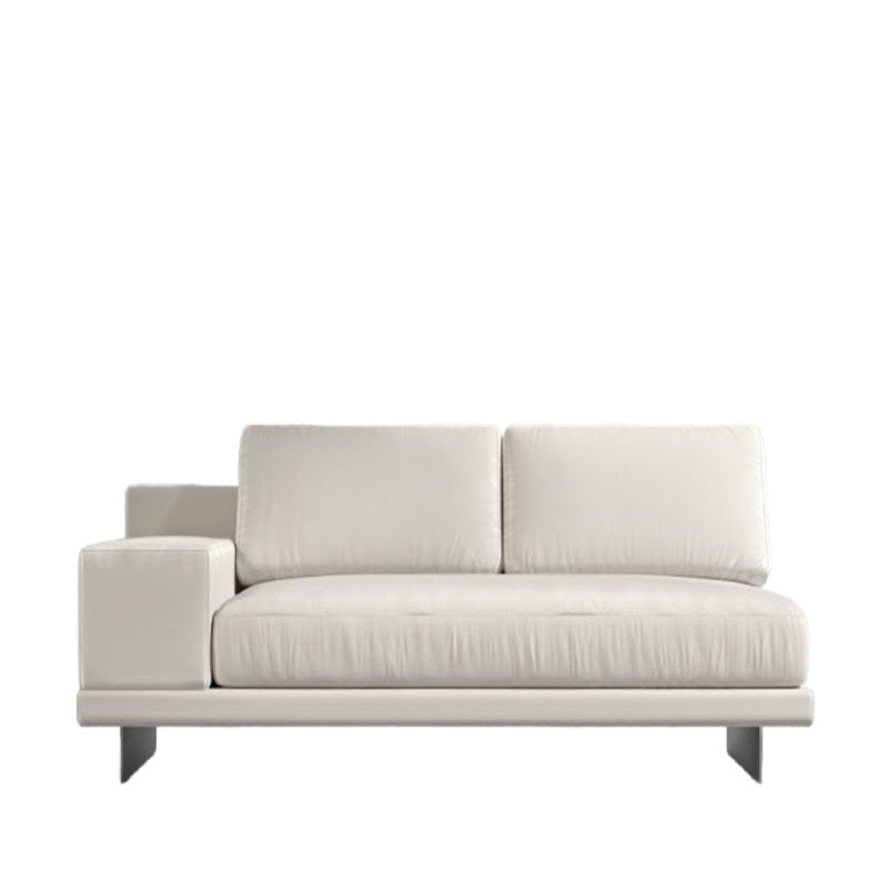 Front Facing View of the Dresden Outdoor Armless Sofa With Armrest in Palisades Color