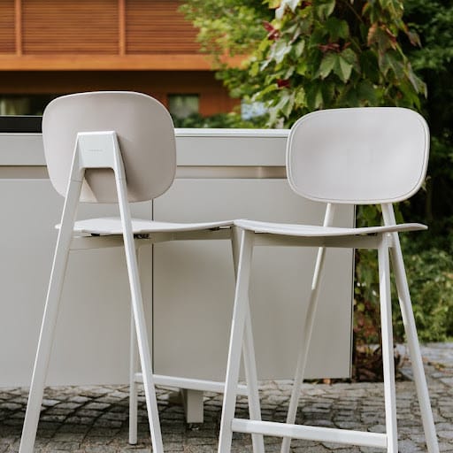 Fogher Agher Material Silk Outdoor Kitchen With Recessed Barbecue
