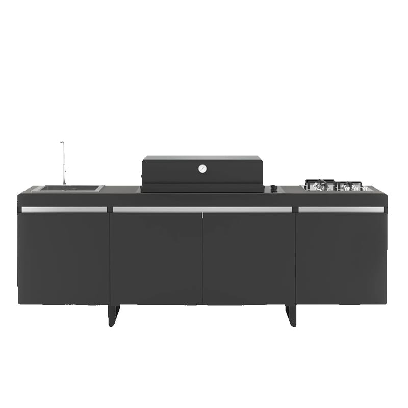 Fogher Agher Obsidian Outdoor Kitchen With Recessed Barbecue