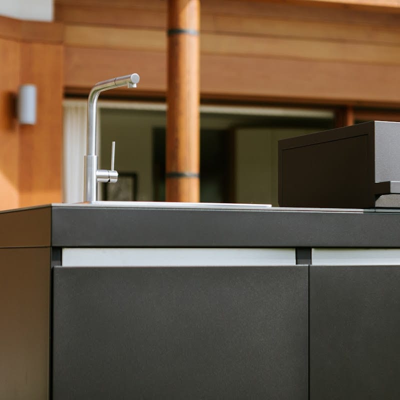 Fogher Agher Obsidian Outdoor Kitchen With Recessed Barbecue