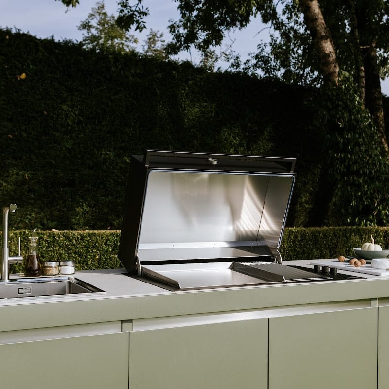 Fogher Agher Ancient Sage Outdoor Kitchen With Recessed Barbecue