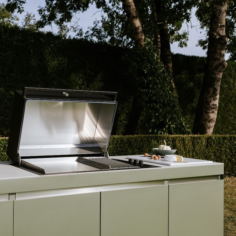 Fogher Agher Ancient Sage Outdoor Kitchen With Recessed Barbecue
