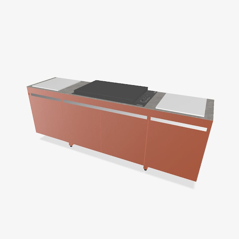 Fogher Agher Sienna Outdoor Kitchen With Recessed Barbecue