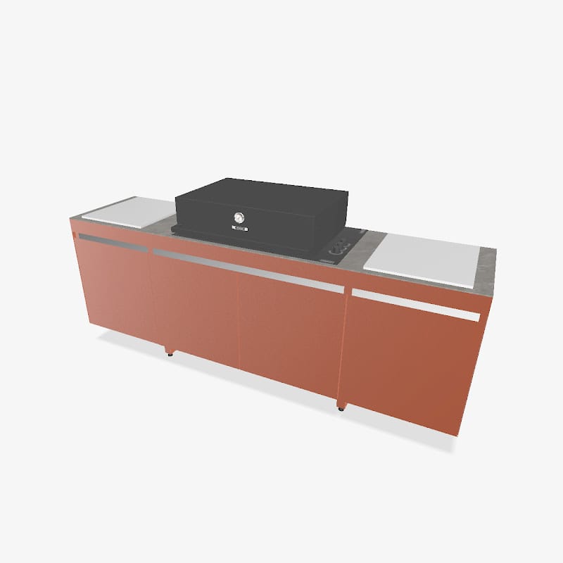 Fogher Agher Sienna Outdoor Kitchen With Recessed Barbecue
