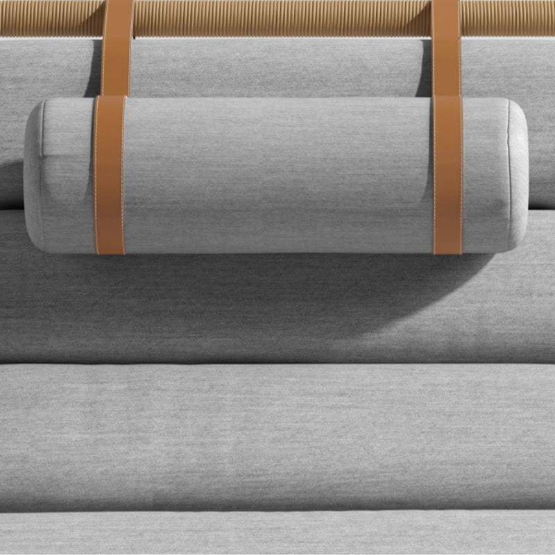 Close Up View of The Jericho Sling Chair Headrest In Encino Color